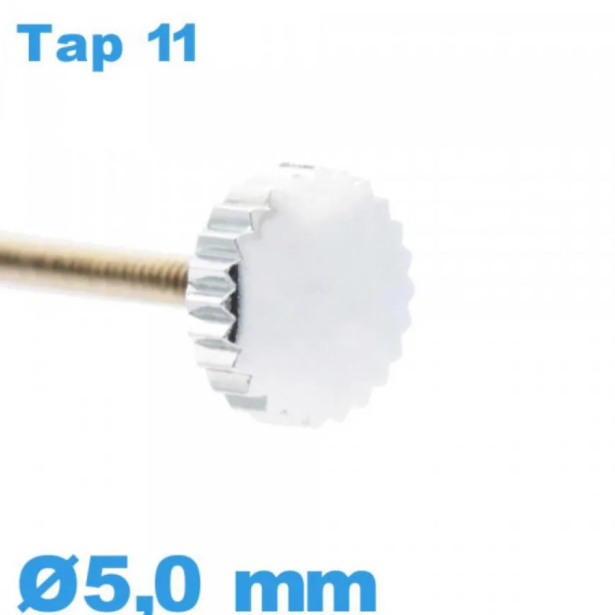 Couronne de Remontoir Montre TAP 11 / 5,0 mm - argenté