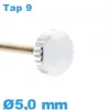 Couronne Montre - argenté / 5,0 mm TAP 9