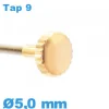 Couronne Montre - Cuivre / 5,0mm TAP 9 tube long