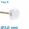 Couronne Montre / 3,0 mm - argenté