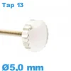 Couronne Montre / 5,0 mm - argenté TAP 13