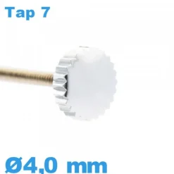 Couronne Montre / 4,0mm - argenté TAP 7
