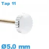 Couronne Montre / 5,0 mm - argenté TAP 11