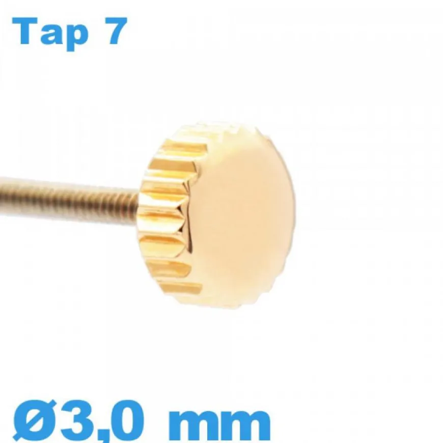 Couronne Montre TAP 7 - Cuivre / 3,0 mm