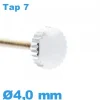 Couronne Montre TAP 7 / 4,0 mm - argenté