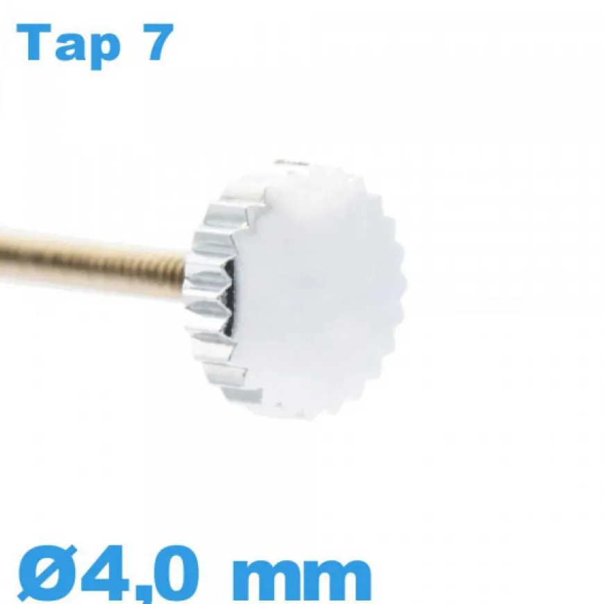 Couronne Montre TAP 7 / 4,0 mm - argenté