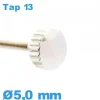 Couronne Montre tube long TAP 13 - argenté / 5,0mm