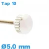 Couronne pour Montre Argenté Tube Long 5 mm pas chere TAP 10