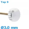 Couronne pour Remontoir de Montre Argenté Tube Long - Tap 9