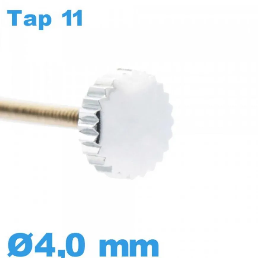 Couronne Remontoir Montre - argenté / 4,0mm TAP 11