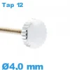 Couronne Remontoir Montre / 4,0mm - argenté TAP 12