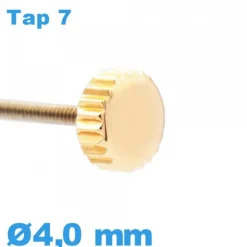 Couronne Remontoir Montre / 4,0mm - Or rose TAP 7
