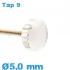 Couronne Remontoir Montre TAP 9 / 5,0 mm - argenté