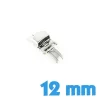 Double déployante boucle argentée pour bracelet montre pas chère 12 mm
