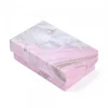 emballage rose carton pour le plaisir d'offrir avec imprimés styles marbre