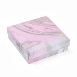 emballage rose pour toutes les occasions avec motifs marbrés  carton