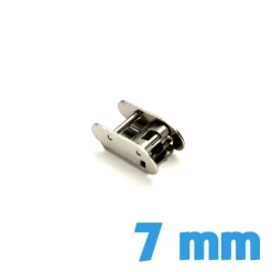Fermoir à coulisse montre argenté 7 mm