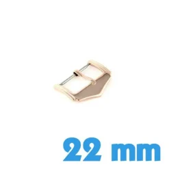 Fermoir montre cuivre ardillon 22 mm acier