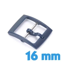Fermoir Montre 16 mm Plastique Bleu nuit pas cher