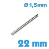 Goupille Moletée 22 mm diamètre 1,5 mm