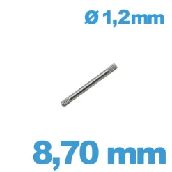 Goupille Moletée Style Rolex 8,70 mm - diam. 1,20 (1,25)