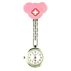 Infirmière rose pas chère femme montre chaine argenté
