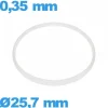 Joint  de marque Sternkreuz  verre horlogerie - 25,7 X 0,35 mm