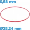 Joint    horlogerie - 28,24 X 0,58 mm cylindrique