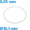 Joint  Hytrel 15,1 X 0,35 mm   de montre pas cher