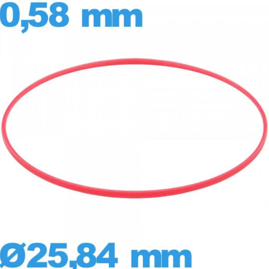 Joint montre - 25,84 X 0,58 mm cylindrique