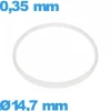Joint Sternkreuz pour horlogerie  - 14,7 X 0,35 mm  Cylindrique