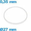 Joint Sternkreuz verre pour montre  - 27 X 0,35 mm  Cylindrique