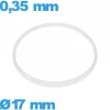 Joint verre de montre  17 X 0,35 mm