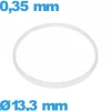 Joint verre de montre 13,3 X 0,35 mm blanc  pas cher