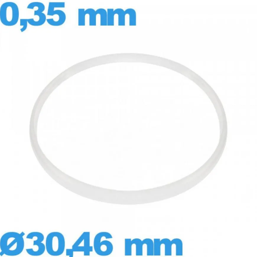 Joint verre d'horlogerie ISO Swiss 30,46 X 0,35 mm