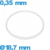 Joint verre d'horlogerie Sternkreuz 18,7 X 0,35 mm i-Ring  blanc