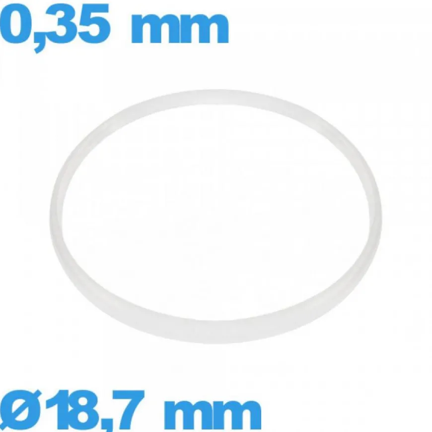 Joint verre d'horlogerie Sternkreuz 18,7 X 0,35 mm i-Ring blanc