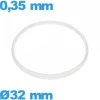 Joint verre horlogerie  32 X 0,35 mm