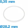 Joint verre horlogerie 28,2 X 0,35 mm blanc  pas cher  Sternkreuz