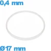 Joint verre horlogerie 17 X 0,4 mm   Cylindrique