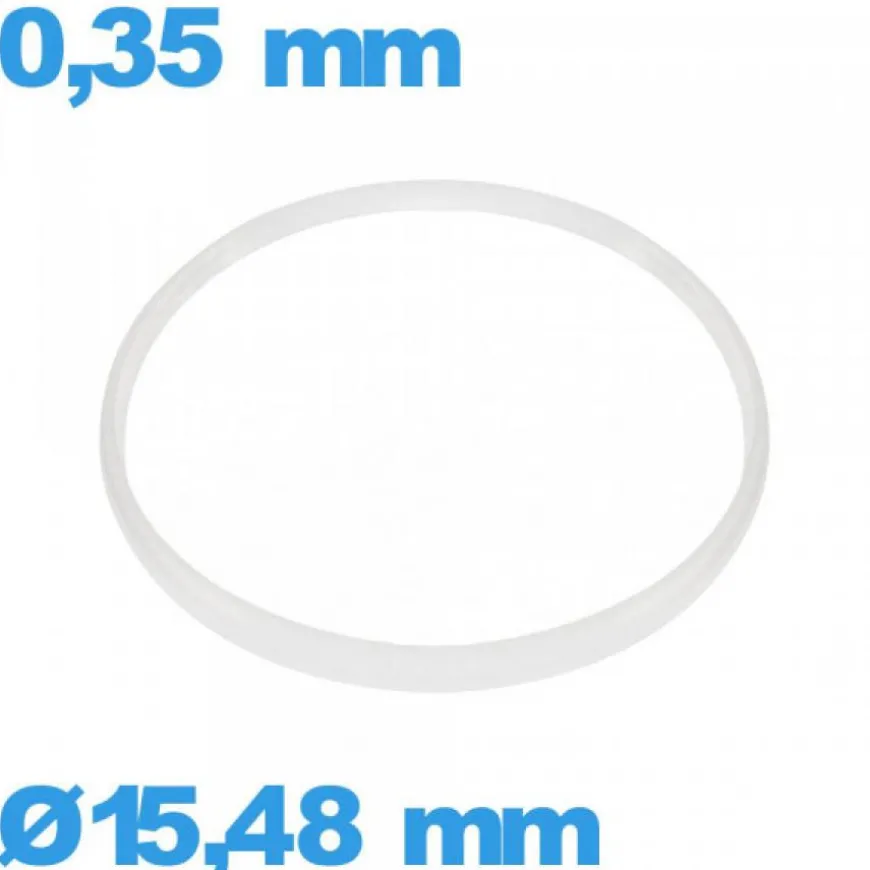 Joint verre horlogerie 15,48 X 0,35 mm Cylindrique pas cher