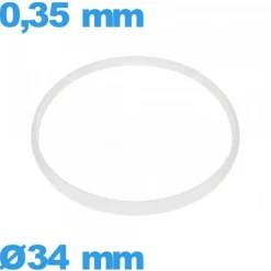Joint verre montre 34 X 0,35 mm Cylindrique