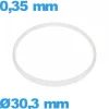 Joint verre pour horlogerie ISO Swiss 30,3 X 0,35 mm   i-Ring  pas cher
