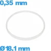 Joint verre pour horlogerie Sternkreuz   18,1 X 0,35 mm