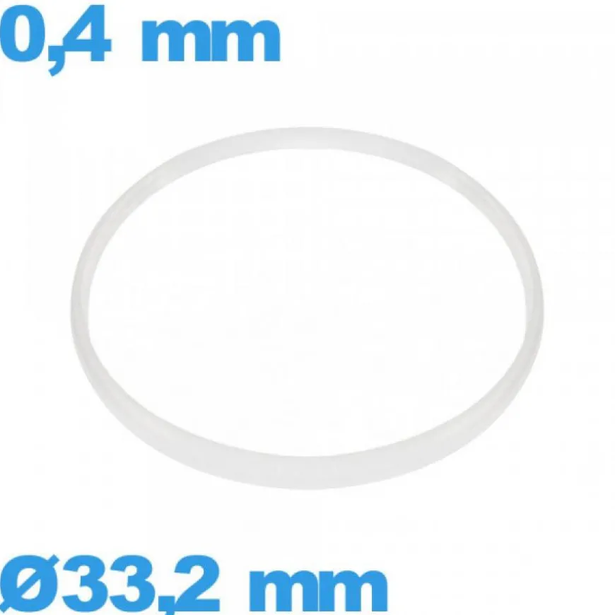 Joint verre pour montre Cylindrique 33,2 X 0,4 mm