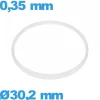 Joint verre pour montre de marque Sternkreuz 30,2 X 0,35 mm