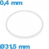 Joint verre pour montre de marque Sternkreuz 31,5 X 0,4 mm