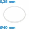 Joint verre pour montre 40 X 0,35 mm   i-Ring