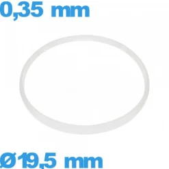 Joint  19,5 X 0,35 mm Cylindrique verre pour montre Hytrel