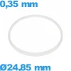 Joint  24,85 X 0,35 mm d'horlogerie ISO Swiss  Hytrel pas cher